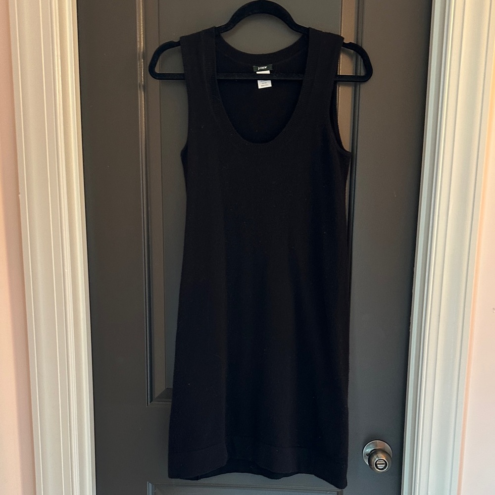 JCrew Black Sweater Dress wool/cashmere blend. See photos‎ for flaws